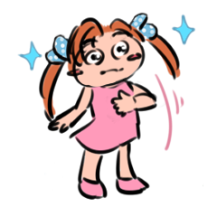 [LINEスタンプ] わたしの名前は「はな」です！