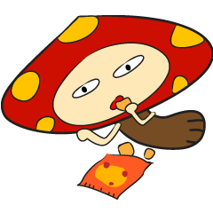 [LINEスタンプ] Disdain mushroomsの画像（メイン）