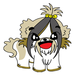 [LINEスタンプ] Lovely Shih Tzu - Basic Setの画像（メイン）