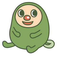 [LINEスタンプ] みどりのまめたの画像（メイン）