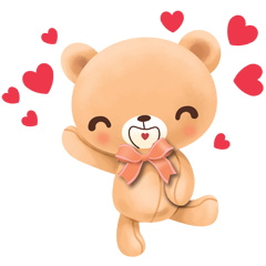 [LINEスタンプ] Cuddly Bear