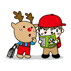 [LINEスタンプ] Mr. Lupi and The Boy Wears Red Hatの画像（メイン）