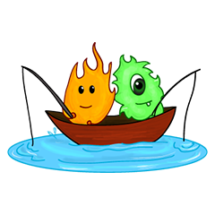 [LINEスタンプ] Fire Cartoonsの画像（メイン）