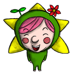 [LINEスタンプ] 咲子ちゃん