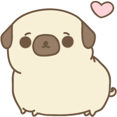 [LINEスタンプ] What The Pugの画像（メイン）