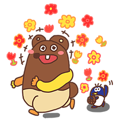 [LINEスタンプ] 歯を一つしか持ってないクマちゃんの画像（メイン）