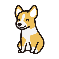 [LINEスタンプ] 愛犬スタンプシリーズ1 コーギー風の画像（メイン）