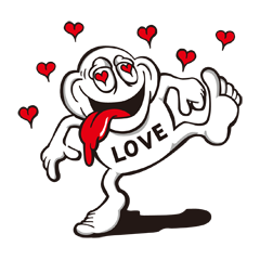 [LINEスタンプ] Ya-man : Love, Peace and Happinessの画像（メイン）