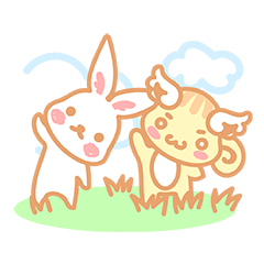 [LINEスタンプ] Marshmallow ＆ Meringueの画像（メイン）