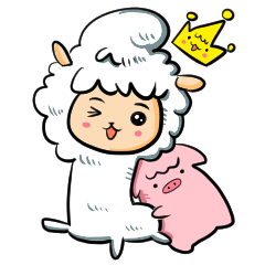 [LINEスタンプ] GLAD KING - ALPACA