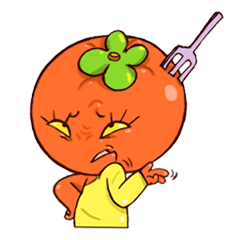 [LINEスタンプ] Crazy Persimmon