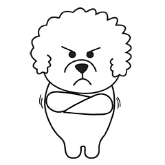 [LINEスタンプ] Chong chong: the cheeky chubby dogの画像（メイン）