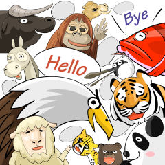 [LINEスタンプ] 世界のあいさつ（こんにちは＆さようなら）の画像（メイン）