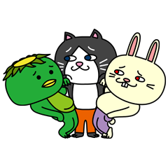 [LINEスタンプ] (78)Cats＆Kappa Stamp 3