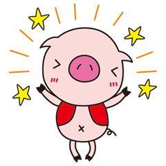 [LINEスタンプ] ころころぶたの画像（メイン）