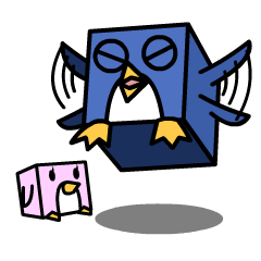 [LINEスタンプ] 箱ペンギンの画像（メイン）