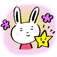 [LINEスタンプ] うさぎのうさ田びょん子さんと仲間たちの画像（メイン）