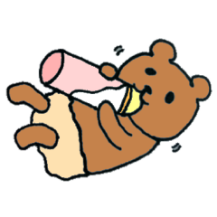 [LINEスタンプ] グリズリーくん