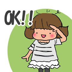 [LINEスタンプ] cute girl "Mutchy"