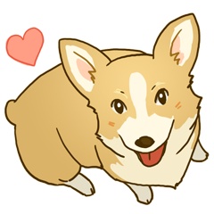 [LINEスタンプ] コーギー犬 マイロ