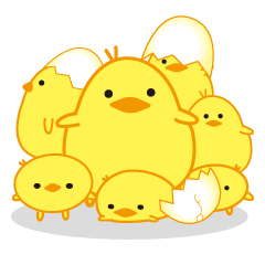 [LINEスタンプ] ひよこ100％