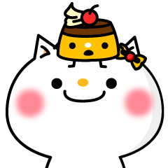 [LINEスタンプ] ねこぷりんの画像（メイン）