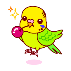 [LINEスタンプ] インコちゃんといっしょにね