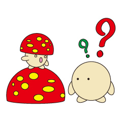 [LINEスタンプ] 丸顔くん 第12弾 きのこ パート1