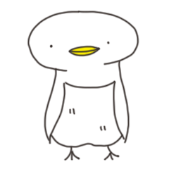 [LINEスタンプ] 白ペンギン