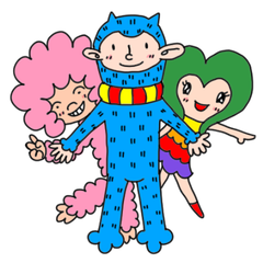 [LINEスタンプ] ヘアリーズ（毛妖精）の画像（メイン）