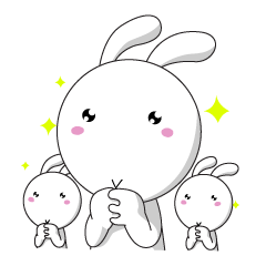 [LINEスタンプ] Nutty Bunnies The Gangの画像（メイン）