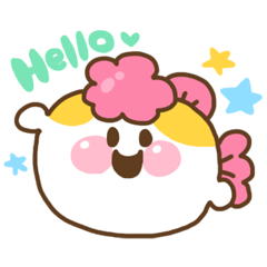 [LINEスタンプ] まるいきんぎょちゃん