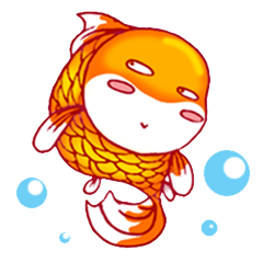 [LINEスタンプ] Gold fish FATの画像（メイン）