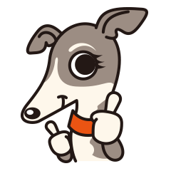 [LINEスタンプ] 犬種別スタンプ④ イタリアングレーハウンド