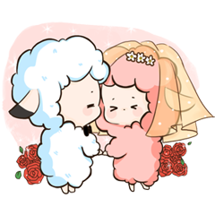 [LINEスタンプ] Fluffy sheep