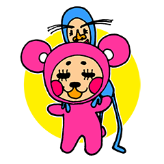 [LINEスタンプ] タイツマンとくまマン