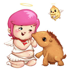 [LINEスタンプ] Cupid Q