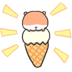 [LINEスタンプ] Pung-pung, the Golden Hamsterの画像（メイン）