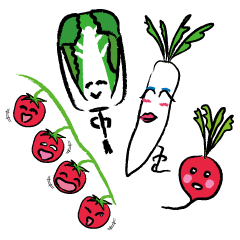 [LINEスタンプ] 野菜と果実の気持ち