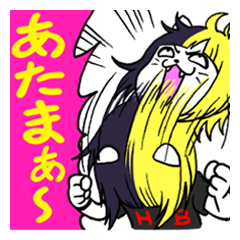 [LINEスタンプ] ヘドバン☆ぎゃねこの画像（メイン）