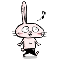 [LINEスタンプ] 片耳うさぎのタンの画像（メイン）