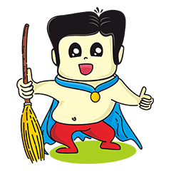 [LINEスタンプ] Uncle Jon and Broomstick.の画像（メイン）