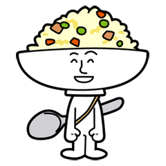 [LINEスタンプ] 炒飯のちゃーさん