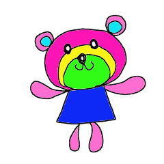 [LINEスタンプ] Rainbow bear