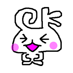 [LINEスタンプ] 文字うさぎ