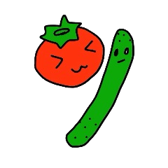 [LINEスタンプ] 野菜と果物の画像（メイン）