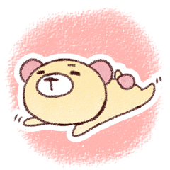 [LINEスタンプ] ゆるゆるくまきちの画像（メイン）