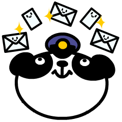 [LINEスタンプ] パンダのメール屋さん