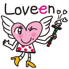 [LINEスタンプ] Miss Loveenの画像（メイン）