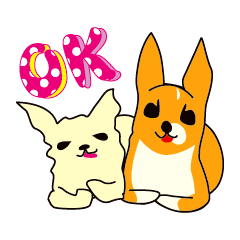 [LINEスタンプ] Chihuahua Lotta ＆ Hanaの画像（メイン）